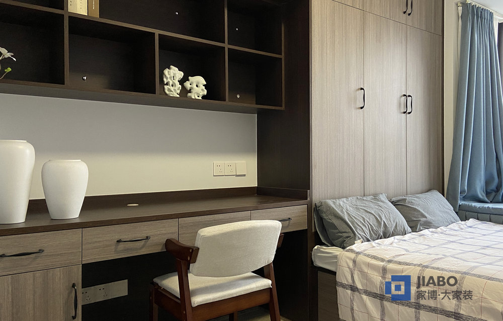 西郡湘山里143平新中式風格裝修案例 臥室.jpg