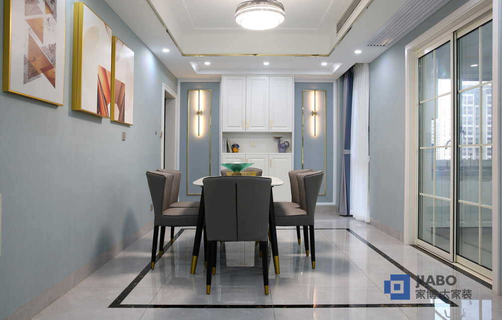 望云體育新城三室兩廳130㎡裝修效果圖 餐廳.jpg