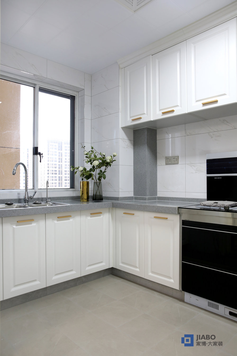 望云體育新城130㎡三室兩廳裝修效果圖 廚房.jpg